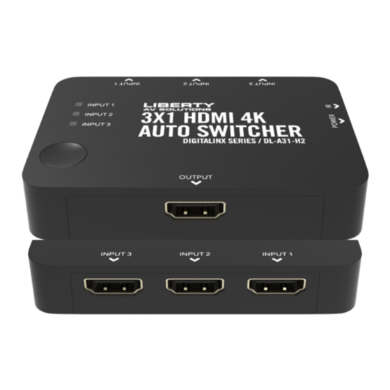 LIBERTY AV SOLUTIONS DL-A31-H2 Quick Manual