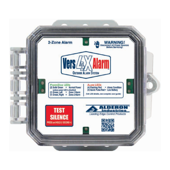 Alderon Industries VersAlarm 4X Operation, Maintenance And Installation Manual
