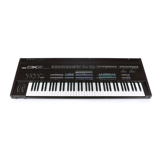 Yamaha DX5 Owner's Manual