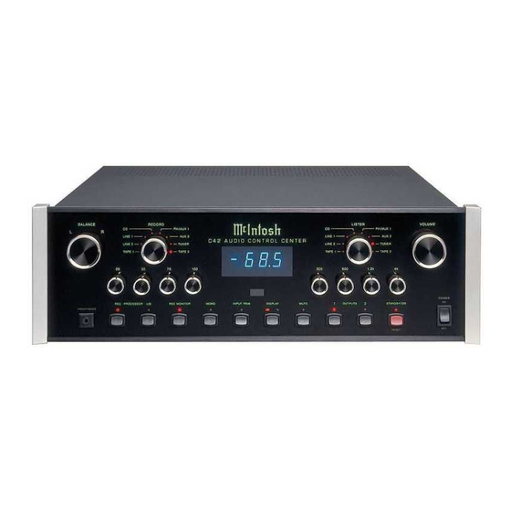 McIntosh C42 Owner's Manual