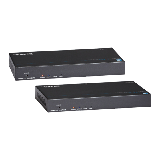 Black Box UVX-DP-TP-100M Video Extender Manuals