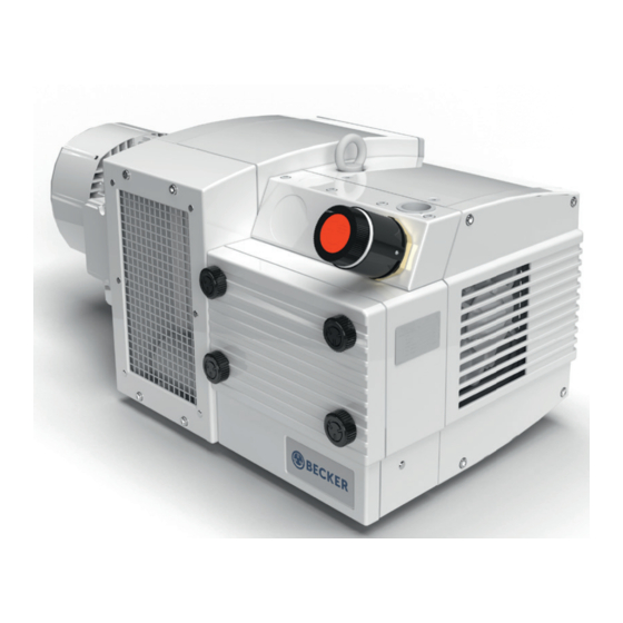 Becker KVT 3.60 Operating Instructions Manual