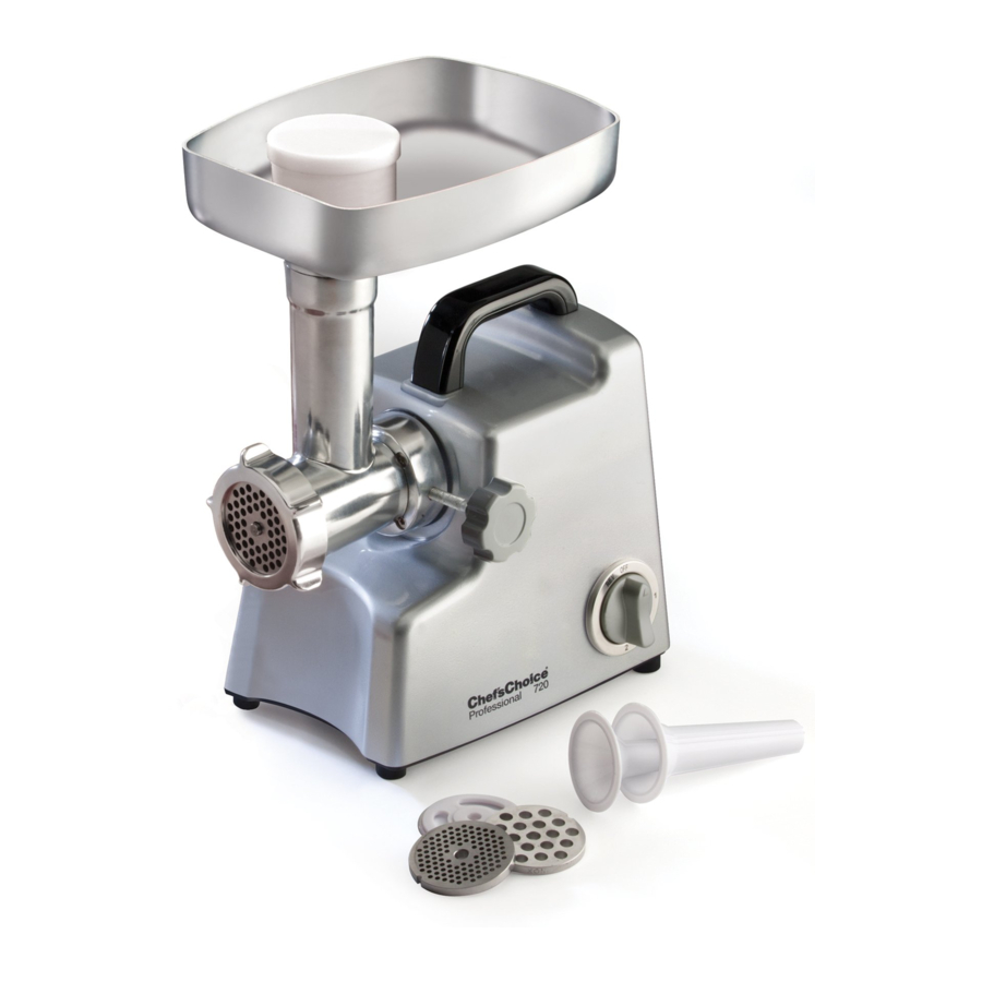 Chef's Choice 720 Professional Food Grinder Manual