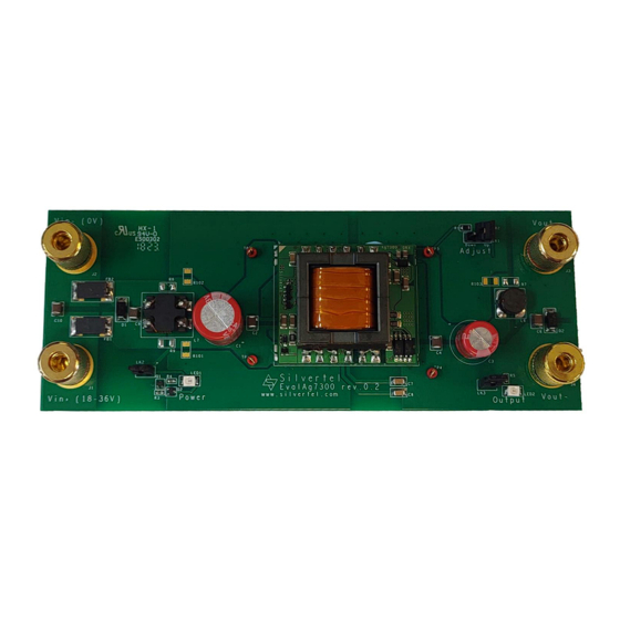 Silvertel EvalAg7300 User Manual