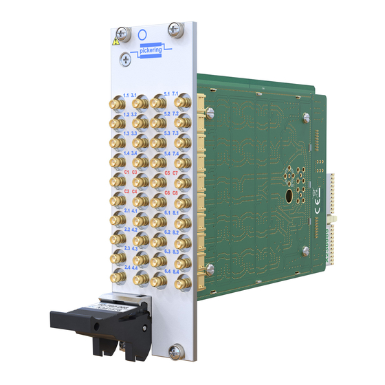 User Manuals: Pickering 40-761 Series RF Multiplexer