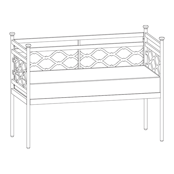 Home Decorators Collection WAKEFIELD ALUMINUM BENCH FZA71024D1 Use And Care Manual