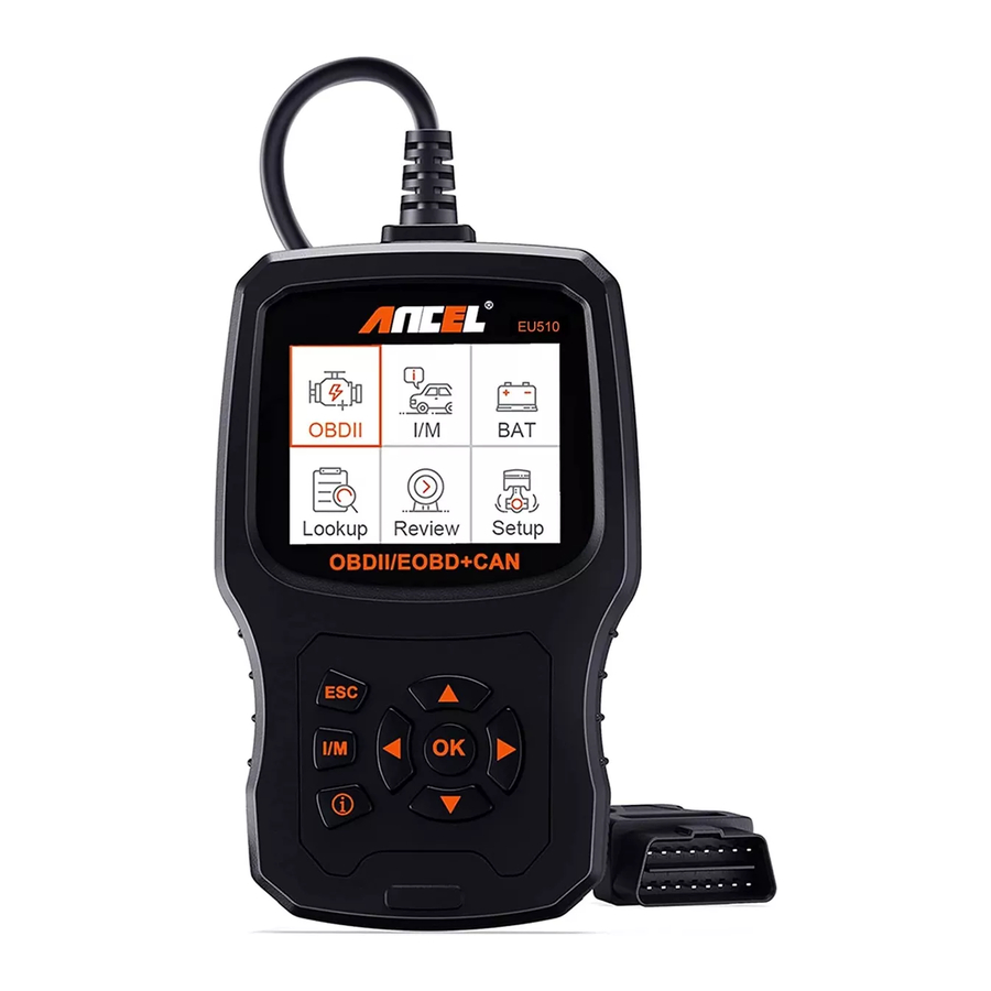 ANCEL EU510 - Engine Code Reader Manual