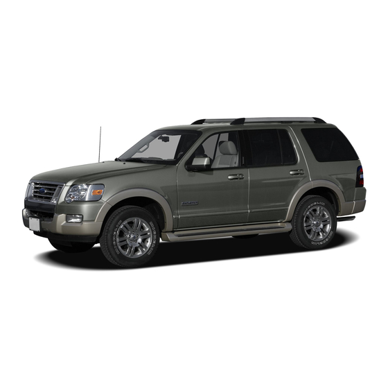 Ford 2007 Explorer Quick Reference Manual
