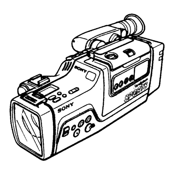 Sony Handycam CCD-SP9 Operating Instructions Manual