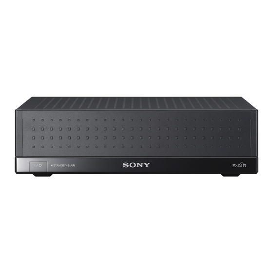 Sony WAHT-SA20 Operating Instructions Manual