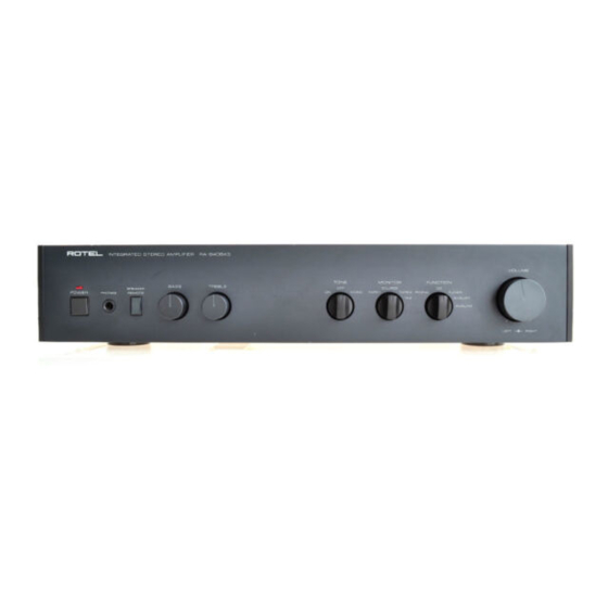 Rotel RA-840BX3 Owner's Manual