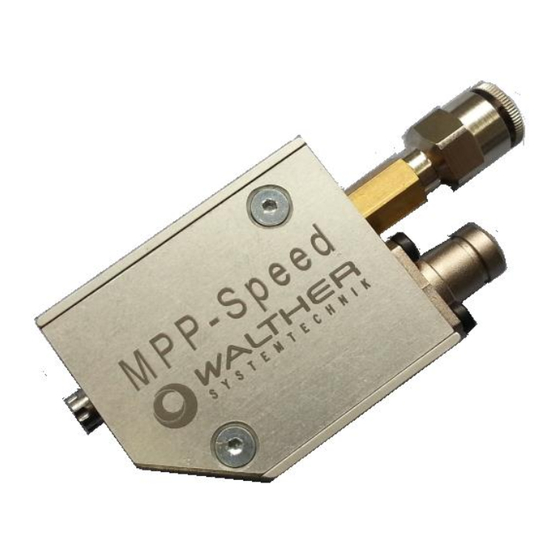 Walther Systemtechnik MPP-SPEED Assembly Instructions Manual