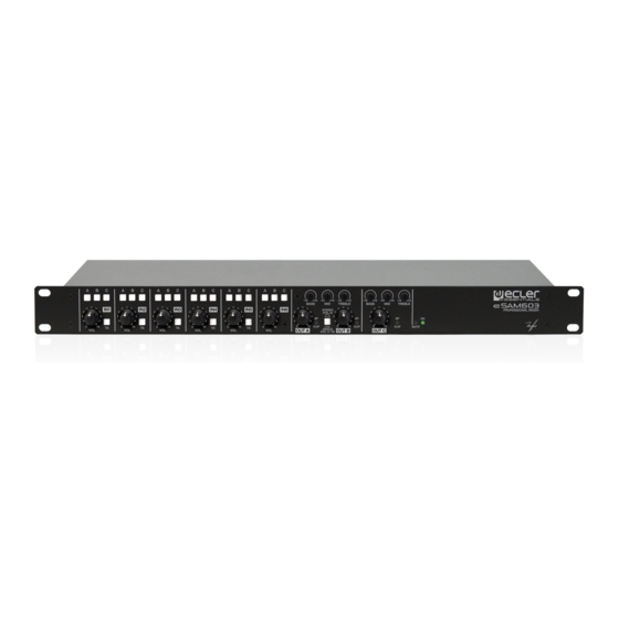Ecler eSAM603 User Manual