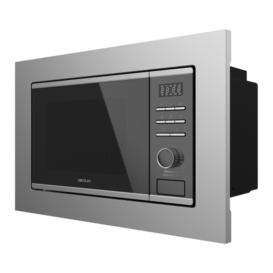 cecotec GRANDHEAT 2050 Built-in Microwave Manuals