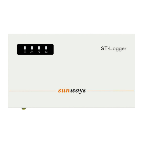 Sunways ST 1000 Data Logger Manuals