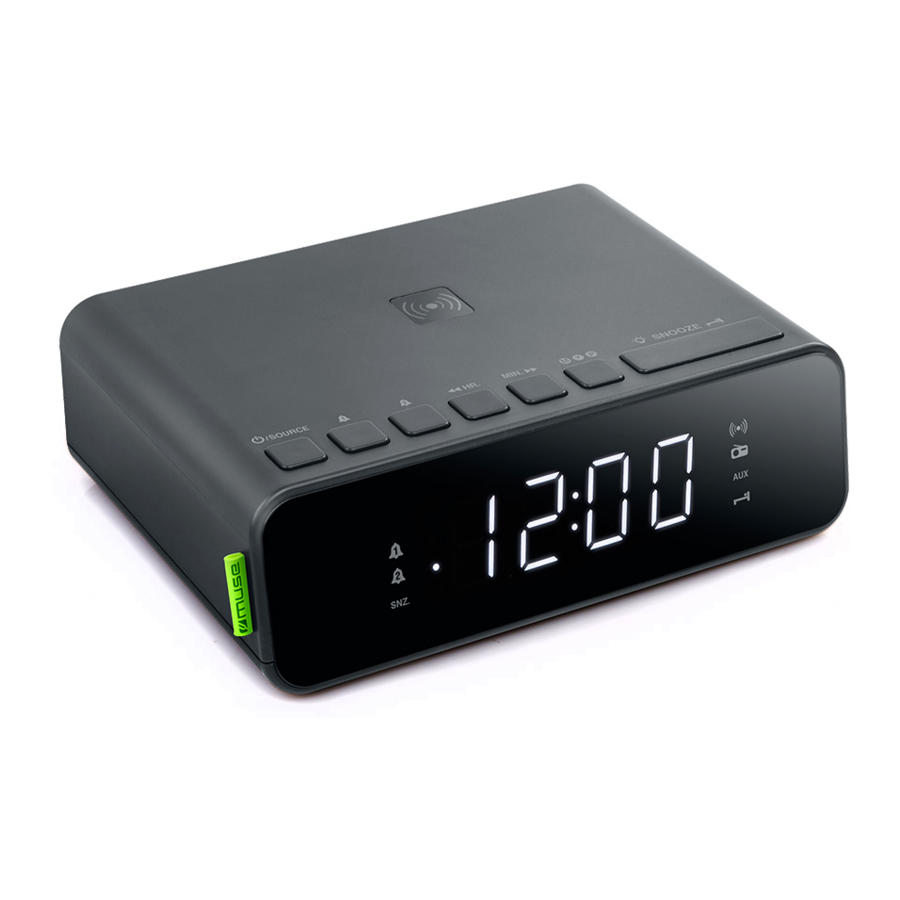 Muse M-175 WI - FM Dual Alarm Clock Radio Manual