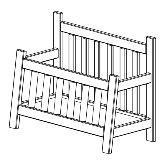 Montessori Furniture Bench Manual