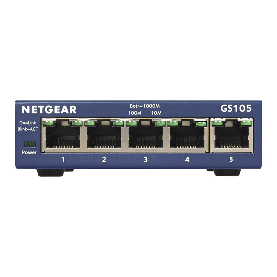NETGEAR ProSafe GS105 Start Here