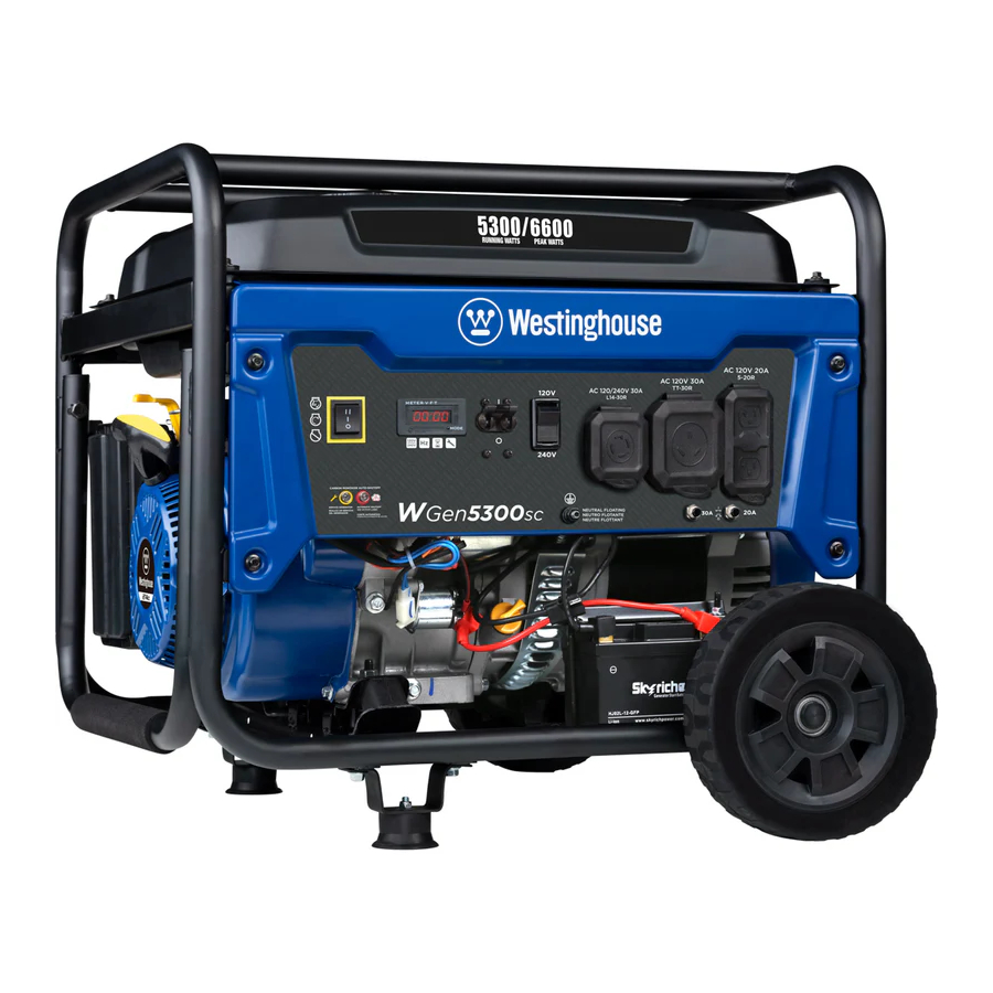 Westinghouse WGen5300sc - Inverter Generator Manual