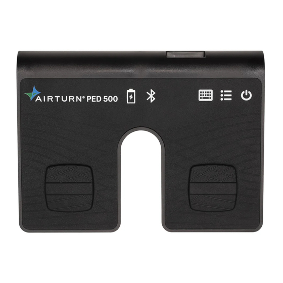 AirTurn PED500 Operating Manual