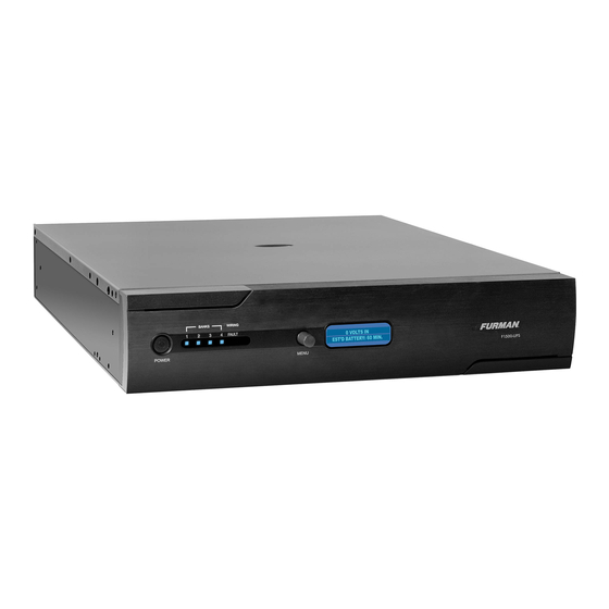 Furman BlueBolt F1500-UPS Owner's Manual