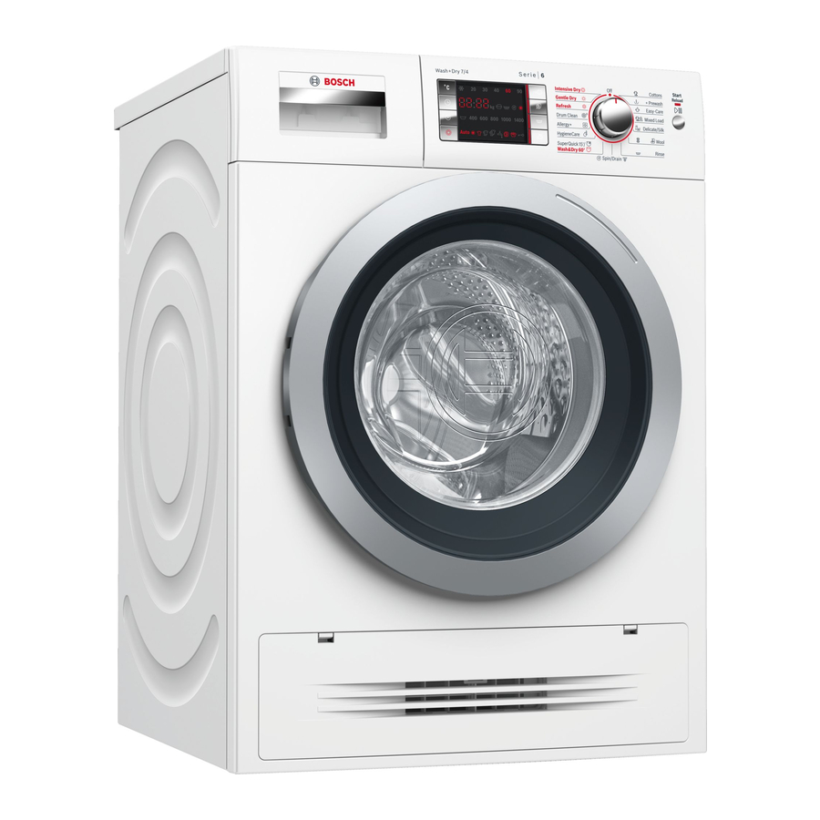 Bosch Washing/Drying Range Manuals