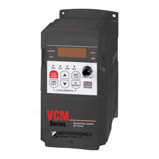motortronics VCM Series Quick Start Manual