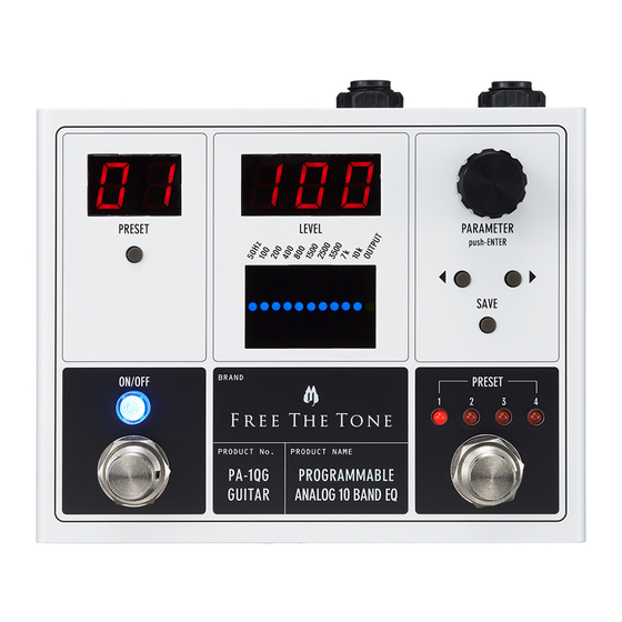 Free The Tone PA-1QG Owner's Manual