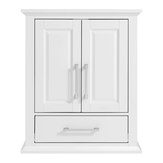 Allen + Roth 24-IN BROOKVIEW WHITE WALL CABINET 1789WC-24-201 Manual