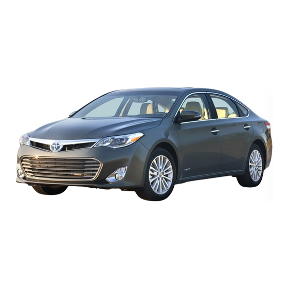Toyota 2014 Avalon Hybrid Warranty & Maintenance Manual