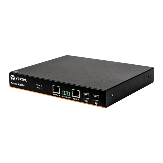 Vertiv Avocent ACS800 User Manual