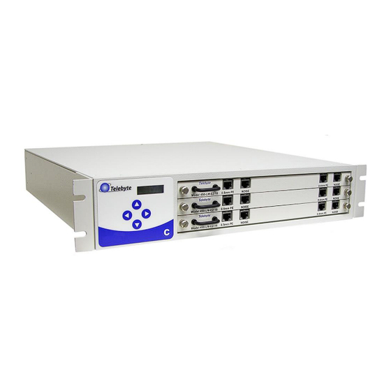 User Manuals: Telebyte 458-3SLB Line Module Chassis