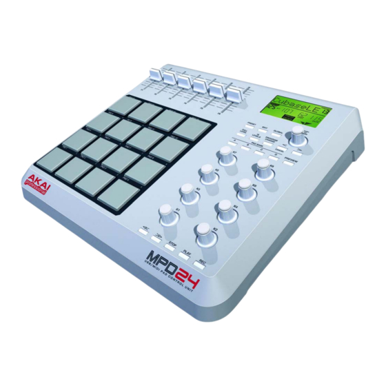 Akai MPD 24 Factory Preset Documentation