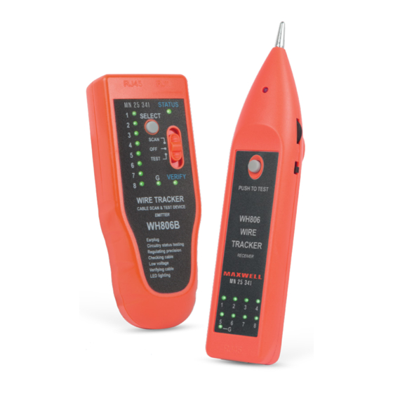 Maxwell Digital Multimeters WH806 Manuals