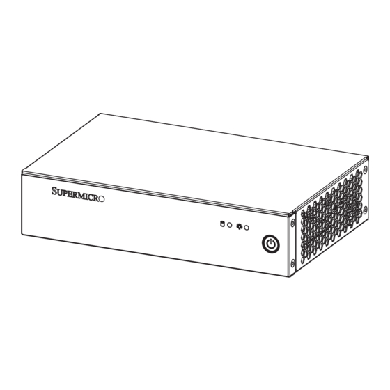 Supermicro SuperServer E102-9W-H User Manual