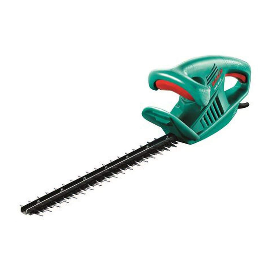 User Manuals: Bosch 0600847A70 Electric Hedge Trimmer