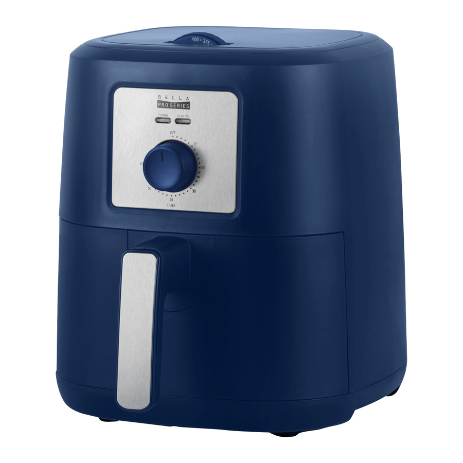 Bella 90161, 90169, 90170, 90181 - Air Fryer Pro Series Manual