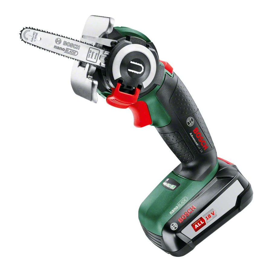 Bosch AdvancedCut 18 Manual