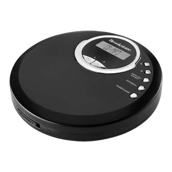 Brookstone Portable CD Player User Manual