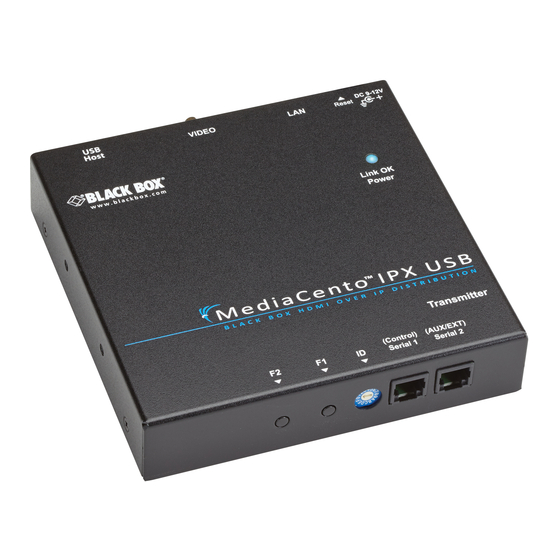 Black Box MediaCento UVX-HDMI-POE-RX Manuals