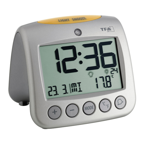 User Manuals: TFA Sonio 60.2514 Radio Clock