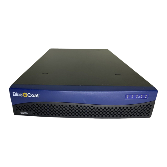 Blue Coat SG200 200 B Installation Manual