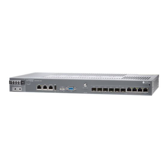 Juniper ACX Series Quick Start Manual