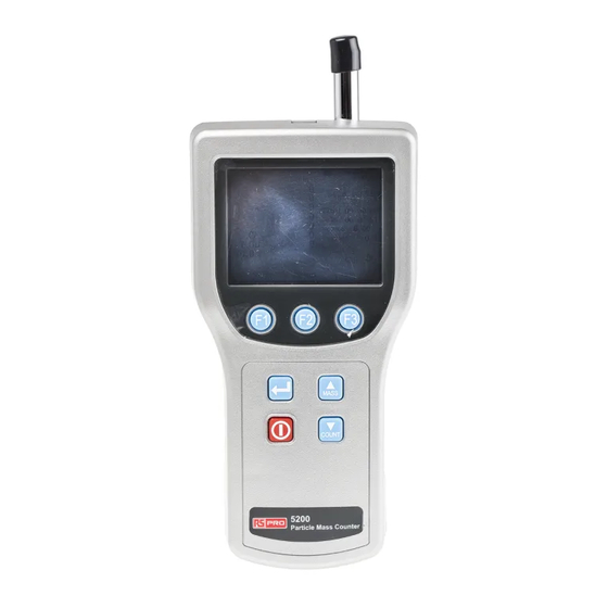 RS PRO RS-5200 Instruction Manual