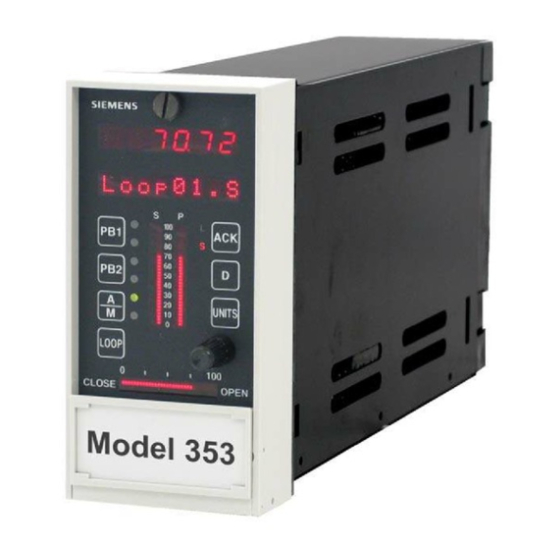 Siemens Moore 353 Manuals