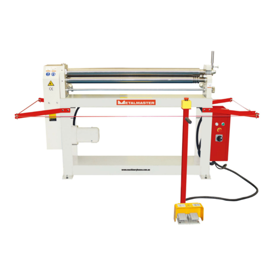 Hafco Metalmaster PR-132H Operating Manual
