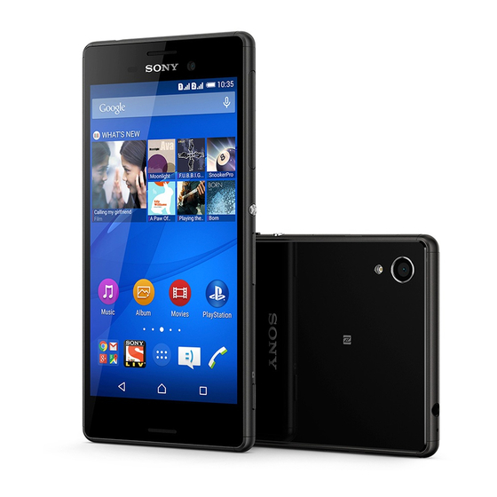 Sony Xperia M4 Aqua Dual User Manual