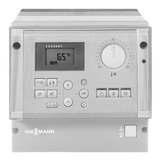 Viessmann VITOTRONIC 200-H Operating Instructions Manual