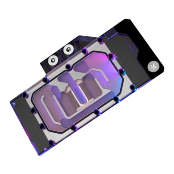 EK-Quantum Vector RE RTX 3080 Active Backplate User Manual