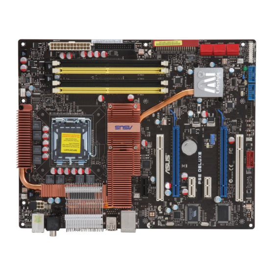 Asus P5E Deluxe - Ai Lifestyle Series Motherboard Manuals